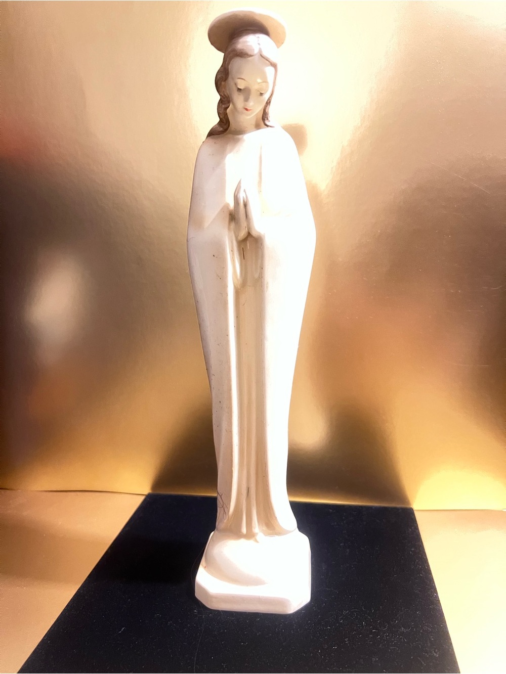Vintage Goebel Hummel White Madonna with Halo Figurine 45/I West Germany Large 1